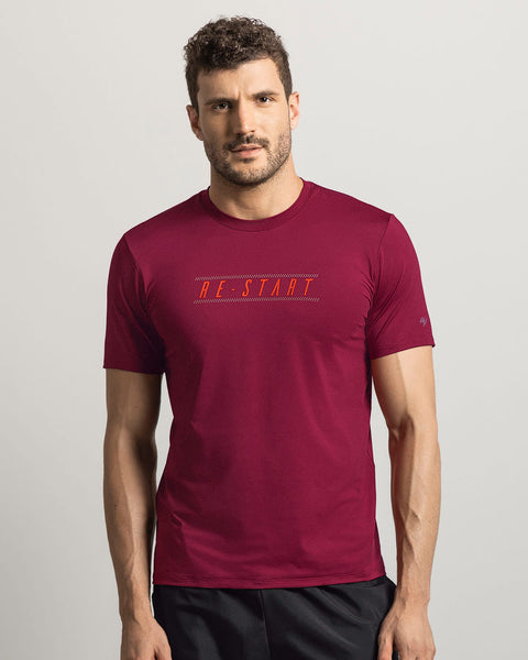 Camiseta deportiva de tacto suave con acabado antibacterial#color_349-rojo-vino