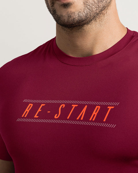 Camiseta deportiva de tacto suave con acabado antibacterial#color_349-rojo-vino