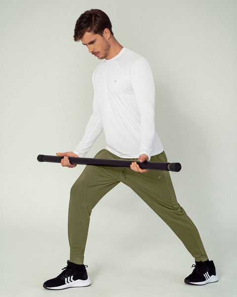 Jogger deportivo estilo sudadera con bolsillos laterales funcionales#color_604-verde-claro