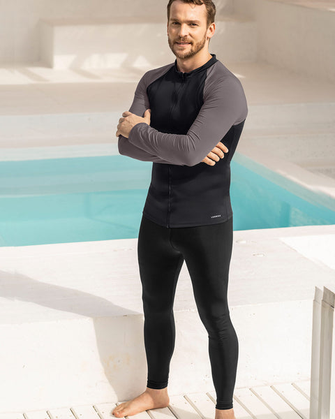 Pantalón masculino para actividades acuáticas#color_700-negro