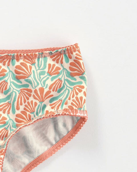 Paquete x 3 bloomers clásicos en algodón suave para niña#color_s31-coral-estampado-amarillo-verde