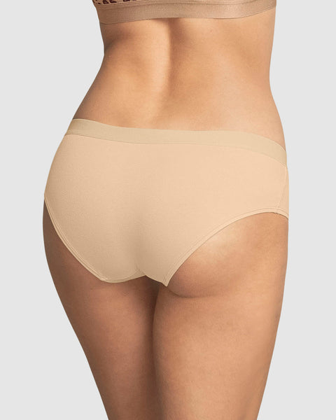 Paquete x 3 bloomers estilo hípster en algodón#color_s76-habano-claro-animal-print-salmon