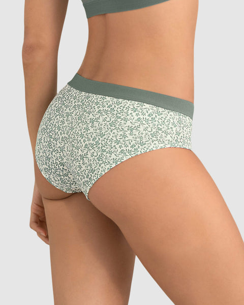 Paquete x 3 bloomers estilo hípster en algodón#color_s78-marfil-estampado-verde-claro-negro