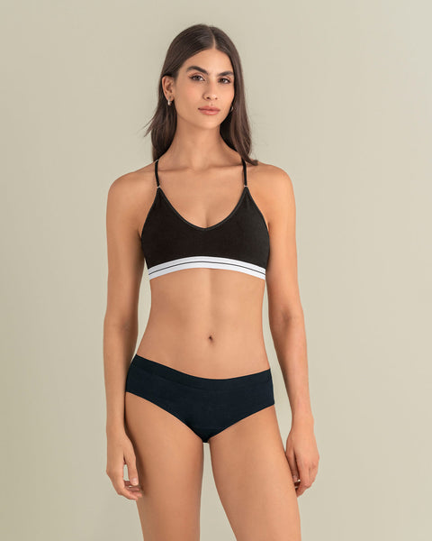 Paquete x 3 bloomers estilo hípster en algodón#color_s78-marfil-estampado-verde-claro-negro