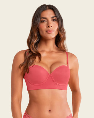 Brasier strapless de realce suave#color_322-salmon