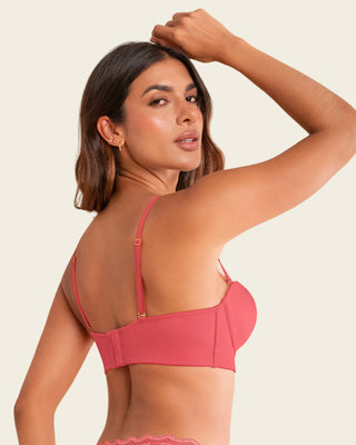 Brasier strapless de realce suave#color_322-salmon