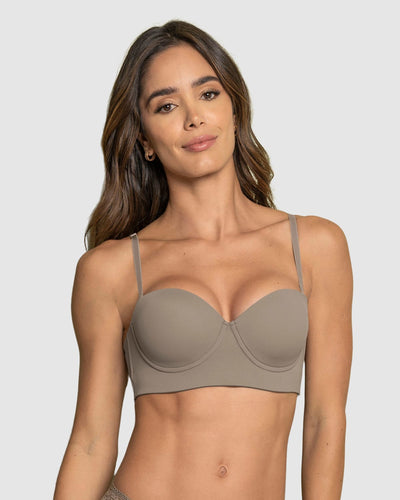 Brasier strapless de realce suave#color_790-marron