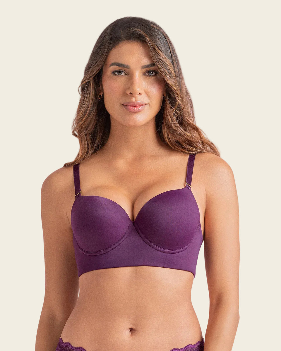 Brasier de realce alto copa lisa