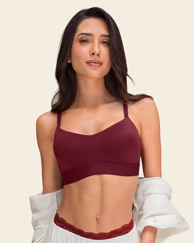 Brasier tipo top ultraliviano con copas internas fijas#color_174-rojo-oscuro