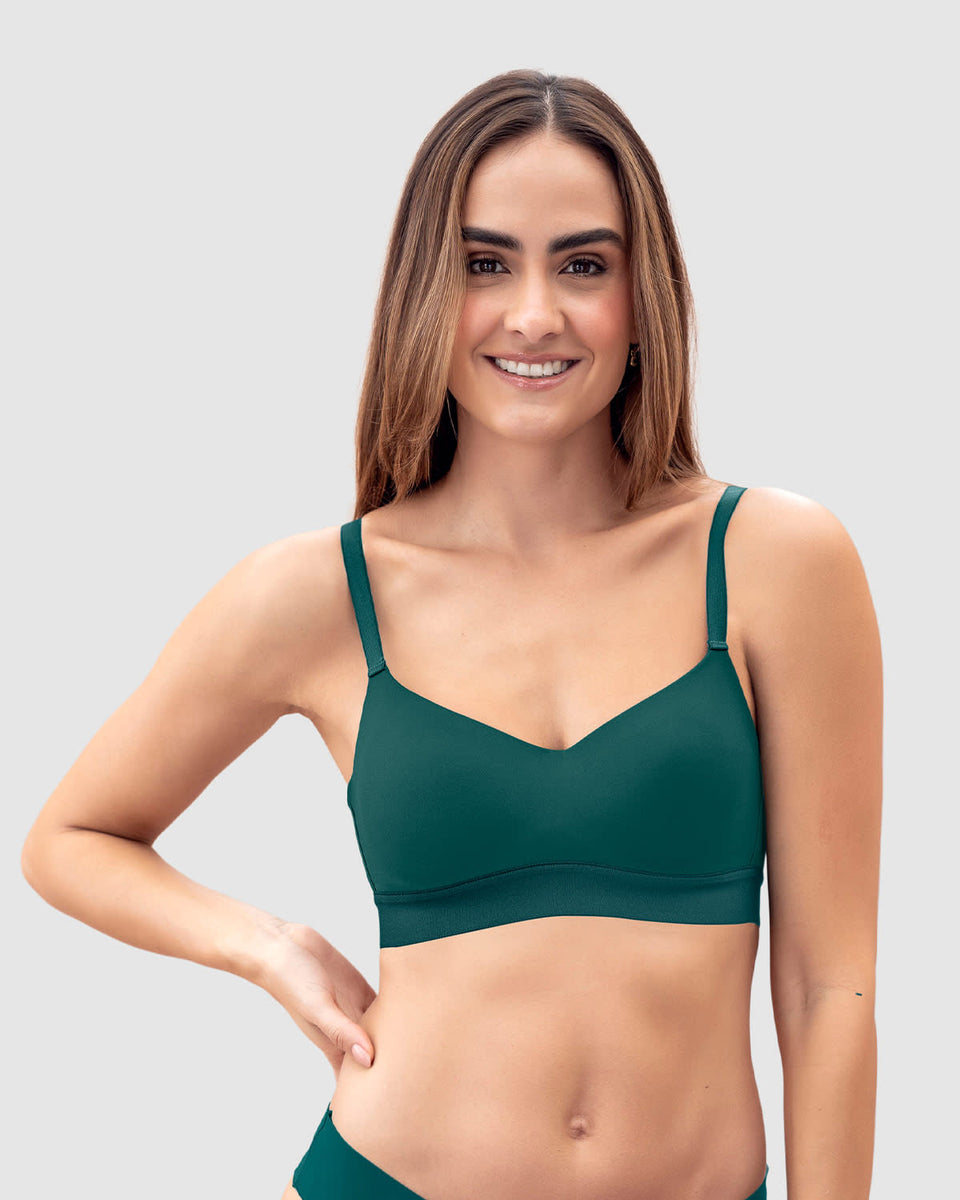 Brasier tipo top ultraliviano con copas internas fijas