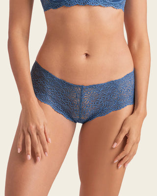 Bloomer estilo hípster en encaje sexy con refuerzo en algodón#color_599-azul