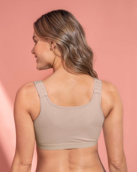 Brasier tipo top multiusos ultracómodo en algodón All in One Bra#color_802-cafe-claro