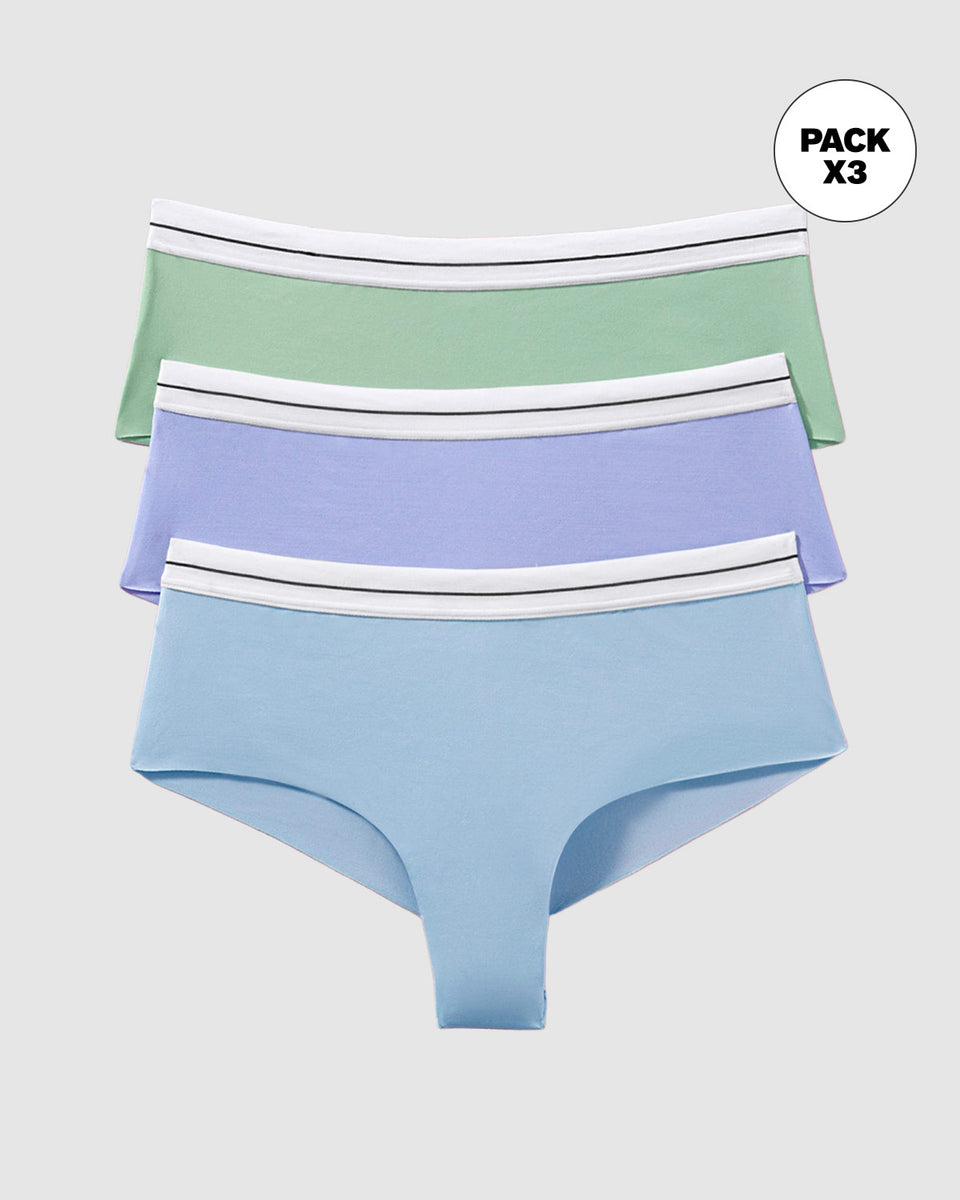 Bloomers cacheteros paquete x 3 ultracómodos