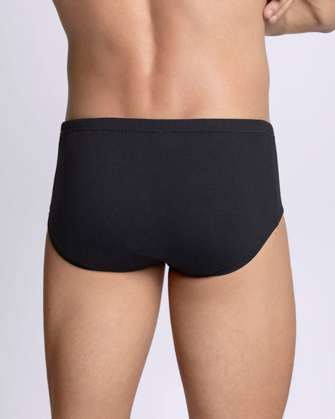 Paquete x 3 calzoncillos Clásicos Leo 100% en Algodón#color_s15-negro-verde-rojo