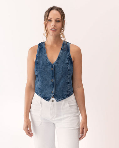 Chaleco corto en tela tipo denim#color_141-indigo