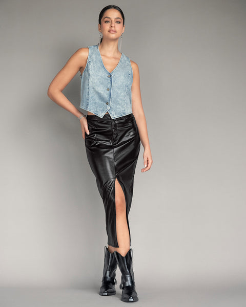 Chaleco corto en tela tipo denim#color_159-indigo-claro
