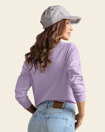 Sudadero cuello en V tejido#color_412-lavanda