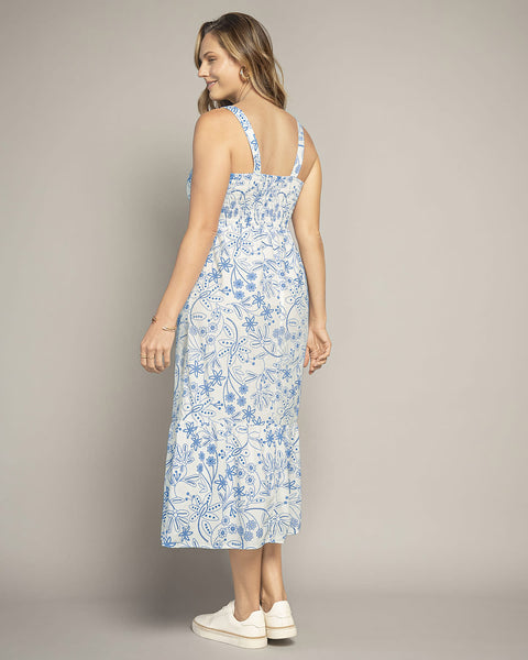 Vestido midi de tiritas y bolero en ruedo#color_012-estampado