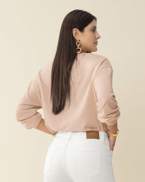 Blusa manga larga de tacto extrasuave#color_180-palo-rosa