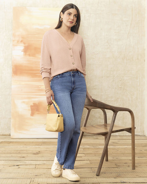 Blusa manga larga de tacto extrasuave#color_180-palo-rosa