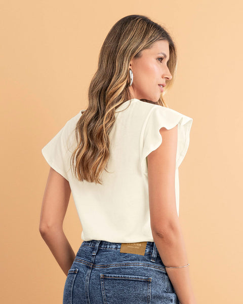 Blusa con bolero en manga#color_018-marfil