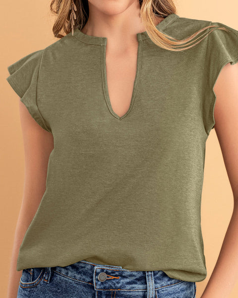 Blusa con bolero en manga#color_601-verde