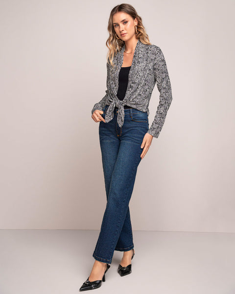 Saquillo estampado de silueta semiajustada#color_027-piton