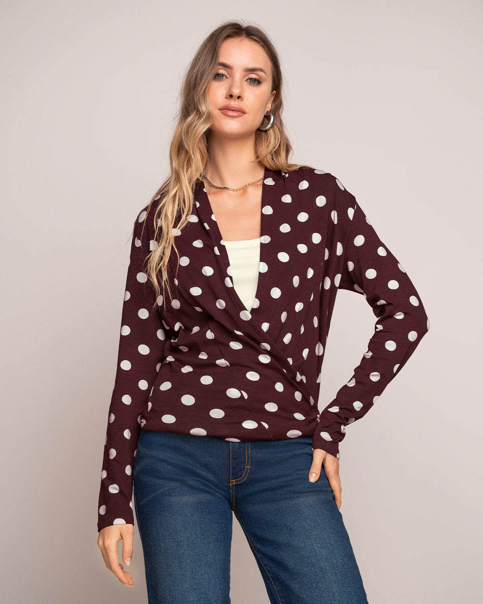 Saquillo estampado de silueta semiajustada