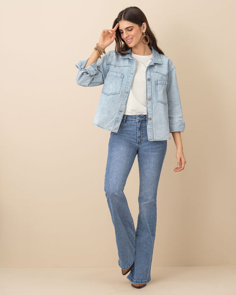 Chumpa manga larga en denim#color_141-indigo