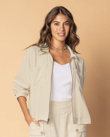 Chumpa elaborada en tela tipo lino#color_084-arena