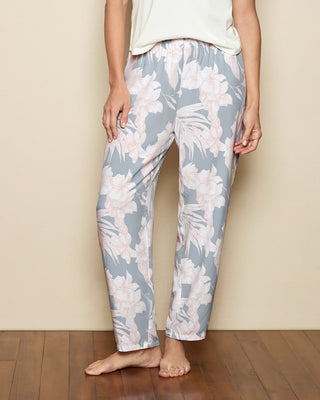 Pantalón estampado de pijama en tejido plano#color_086-hojas