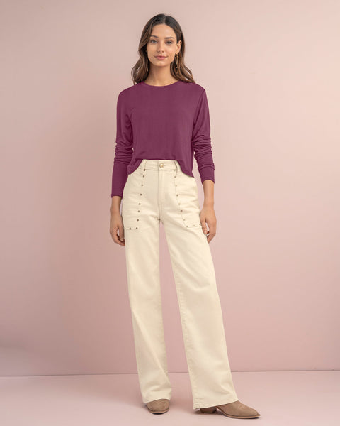Blusa manga larga silueta crop#color_409-uva