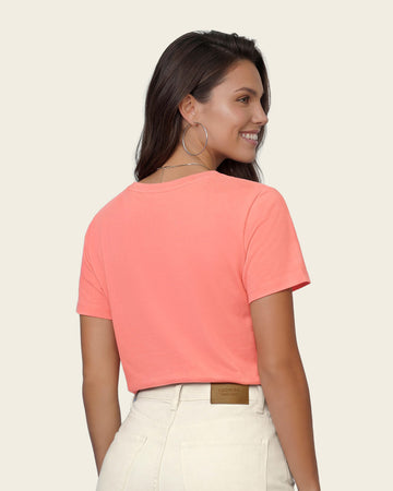 Blusa manga corta con aplique en el cuello#color_c53-rosado