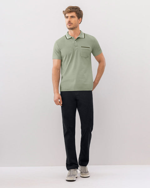 Pantalón bota recta en drill de tacto suave stretch#color_700-negro