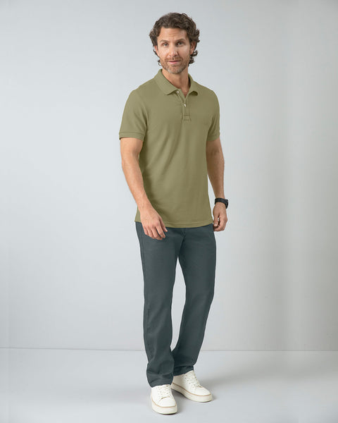 Camisa tipo polo manga corta masculina#color_624-verde-pistacho