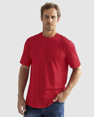 Blusa básica en algodón#color_c36-rojo