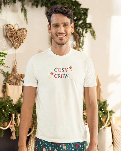 Blusa manga corta de pijama navidad para hombre#color_165-estampado