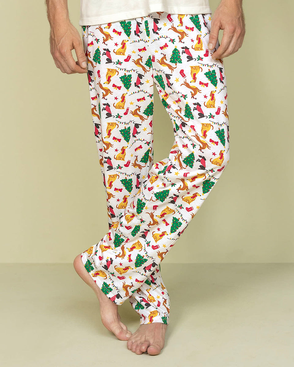 Pantalón bota recta con estampado