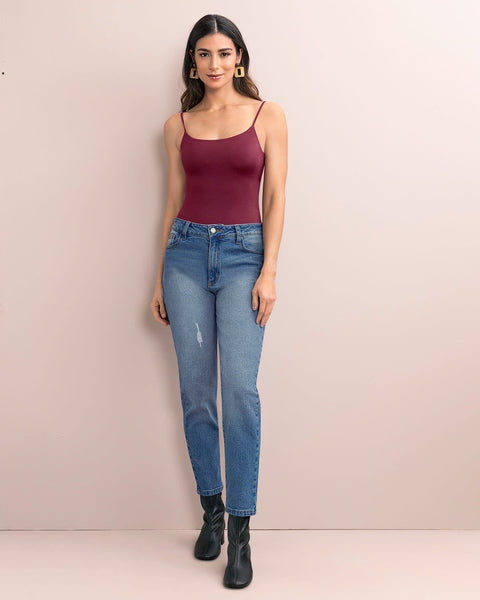 Body de tiritas con control de abdomen#color_220-vino-oscuro