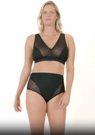 Bralette de buen cubrimiento en tul: Sexy Touch#color_700-negro